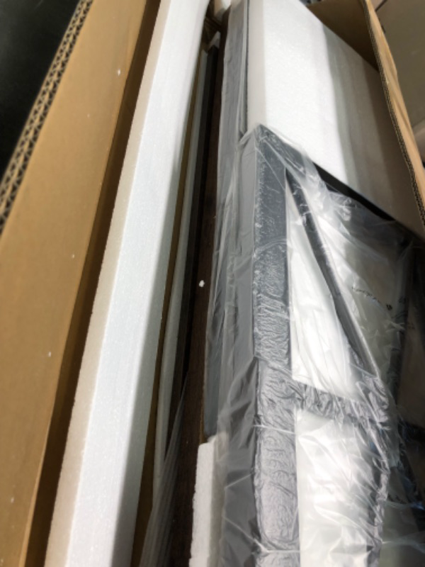 Photo 1 of BON AUGURE Rustic Console Table Behind Couch, Industrial Entryway Table with Shelves, 3 Tier Sofa Table for Living Room (47 Inch, Rustic Oak)