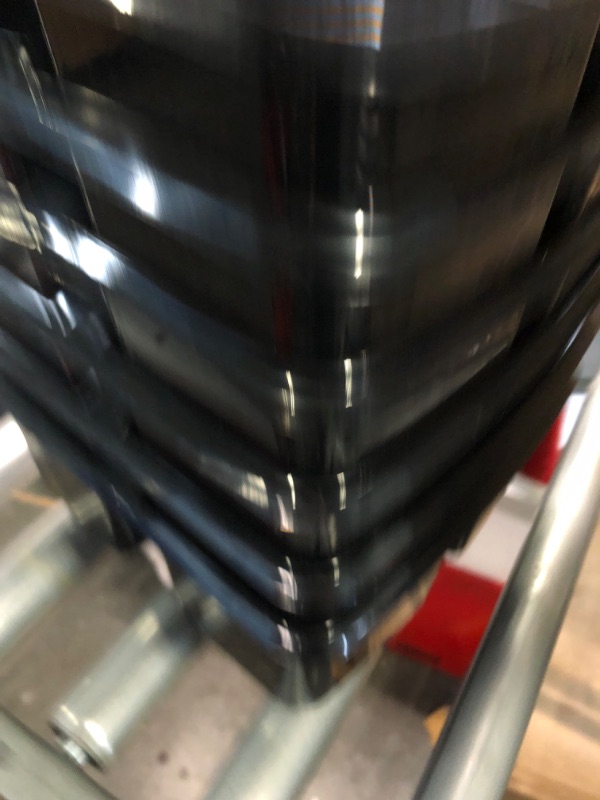 Photo 1 of Black Portable Plastic Storage Caddy 6-Pack for Classrooms, Kids Room, and Office Organization, 3 Compartment
