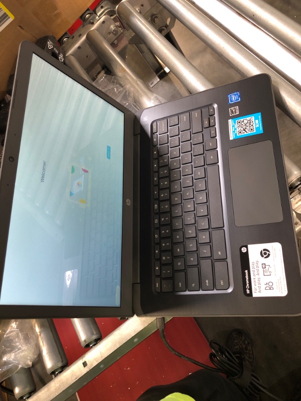 Photo 5 of HP Chromebook 14-ca061dx, 14-inch HD Touchscreen Laptop Notebook, Intel Celeron N3350 Intel HD Graphics 500 4GB RAM 32GB Computer Storage, Chalkboard Gray (Renewed) (ONLY FOR PARTS DOES NOT TURN ON )
