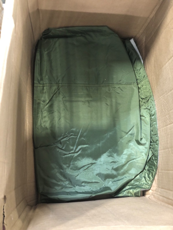 Photo 4 of Accskzo Boat Cover 20-22 ft Trailerable 600D Waterproof Boat Covers with Motor Cover Heavy Duty Marine Grade Canvas Fits 20' 21' 22' Foot Bass Boat, V-Hull Boat Runabouts, Tri-Hull Boat Green/Beige 20'-22'Long (Beam Width Up to 100") Green/Beige