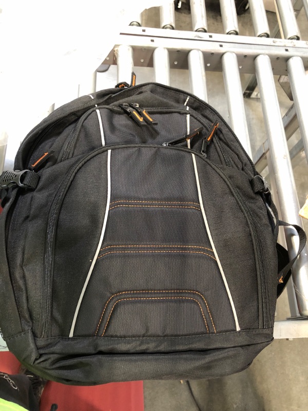 Photo 3 of Amazon Basics Laptop Backpack Fits Up to 17-Inch Laptops, Black