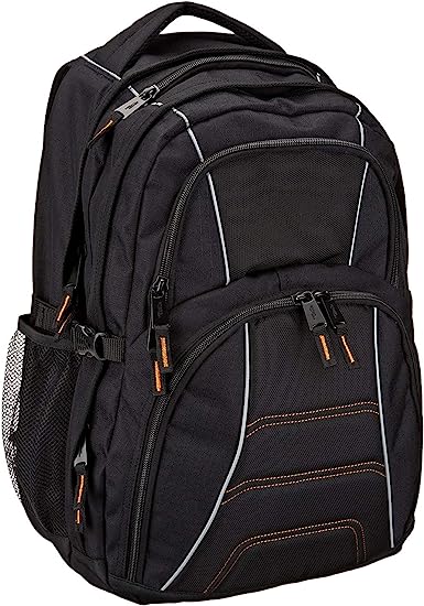 Photo 1 of Amazon Basics Laptop Backpack Fits Up to 17-Inch Laptops, Black