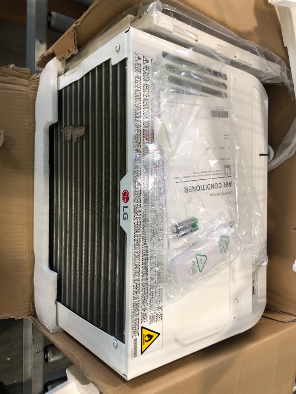 Photo 4 of LG 5800 BTU Window Air Conditioners [2023 New] Remote Control Ultra-Quite Compact-size Washable Filter Multi-Speed Fan Cools 260 Sq.Ft. Small Room AC Unit air conditioner Easy Install White LW6023R