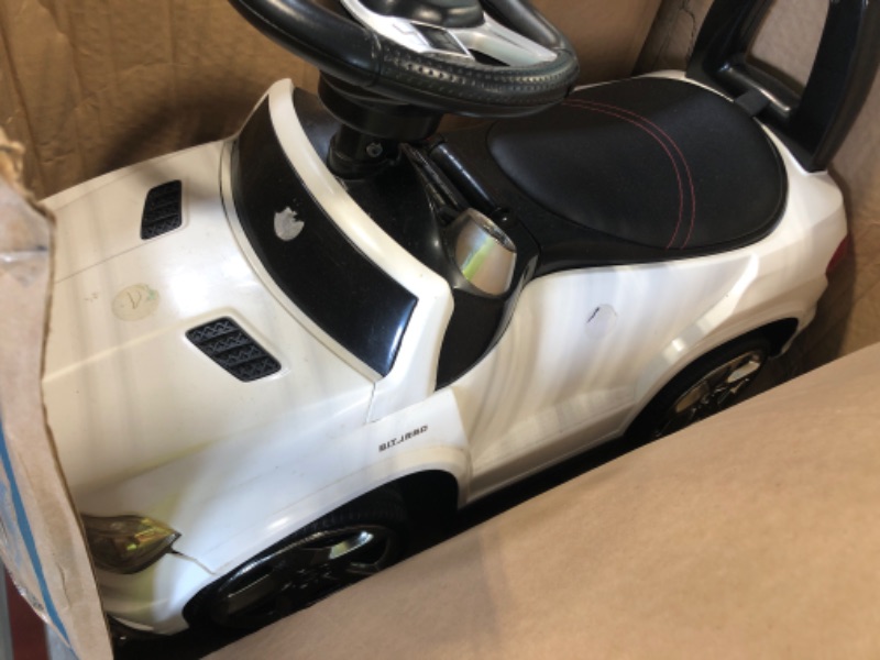 Photo 3 of Best Ride On Cars 4 in 1 Mercedes Battery Powered Push Car, White