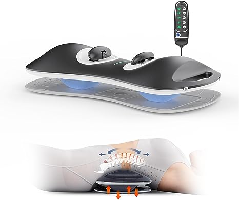 Photo 1 of ALPHAY Multifunctional Lumbar Traction Device with Dynamic Lumbar Stretching & Knead Massage, Heat & Vibration Physical Therapy, Lower Back Massager Lumbar Traction at Home, Office, Waist Pain Relief
