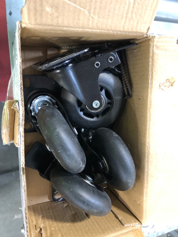 Photo 1 of Apllamo 3" Casters Set of 4 ?4 Heavy Duty Quiet Casters, Max Load 2000LBS. Suitable to do Soft Wheels for cart ?Caster Wheels Glide Quietly and Protect The Floor, casters Set of 4 Heavy Duty. 3" Rubber
