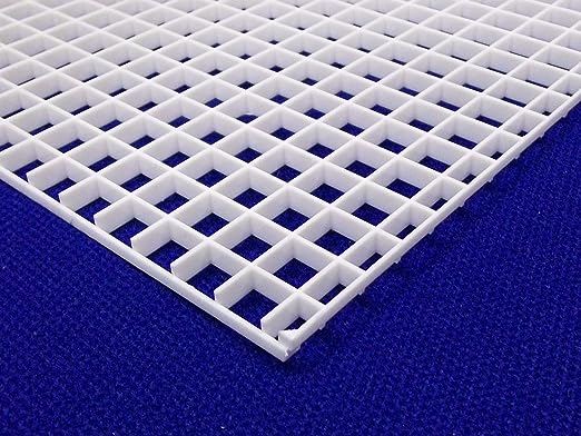 Photo 1 of 1/2" (12mm) White Grid Divider EggCrate Louvre 23.5" x 11.5" for Aquarium Lighting Nominal Size AZM