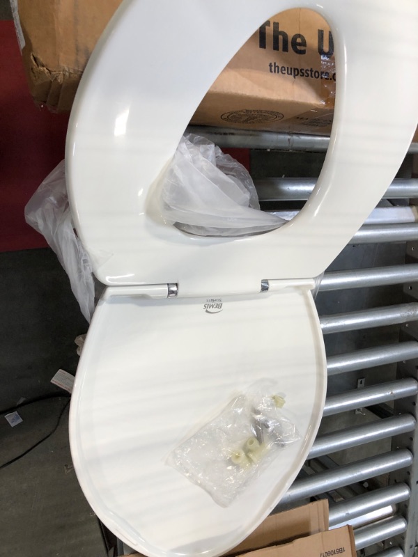 Photo 4 of BEMIS 1000CPT Paramount Heavy Duty OVERSIZED Closed Front Toilet Seat with 1,000 lb Weight limit will Never Loosen & Reduce Call-backs, ROUND/ELONGATED, Plastic, White
