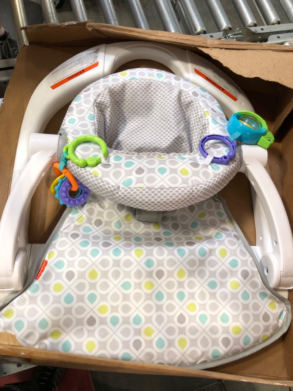 Photo 1 of Fisher-Price Portable Baby Chair Sit-Me-Up Floor Seat, Honeydew Drop + Fisher-Price 4-in-1 Sling 'N Seat Bath Tub, Pacific Pebble, Baby to Toddler Convertible Tub with Seat and Toys