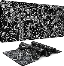 Photo 1 of ?7 Patterns 3 Sizes??1 Pack / 2 Pack?Gaming Mouse Pad Topographic Contour Large Mouse Pad for Desk Keyboard and Mouse Pad Desk Mat Computer Mat Protector Mat Office Desk Accessories - 35.5"L*15.8"W