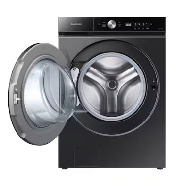 Photo 1 of Samsung Bespoke 5.3-cu ft High Efficiency Stackable Steam Cycle Smart Front-Load Washer (Brushed Black)