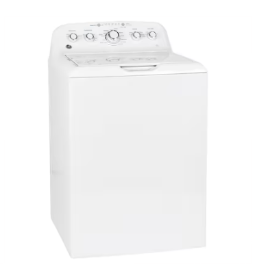 Photo 1 of GE 4.5-cu ft High Efficiency Agitator Top-Load Washer (White)
