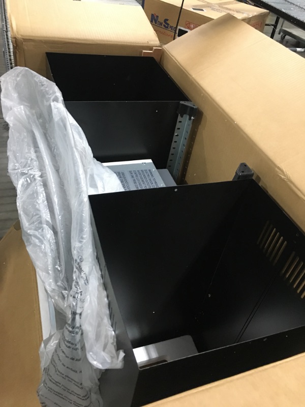 Photo 3 of 30 in. 343 CFM Convertible Kitchen Island Mount Range Hood in Black Painted Stainless Steel with Tempered Glass
