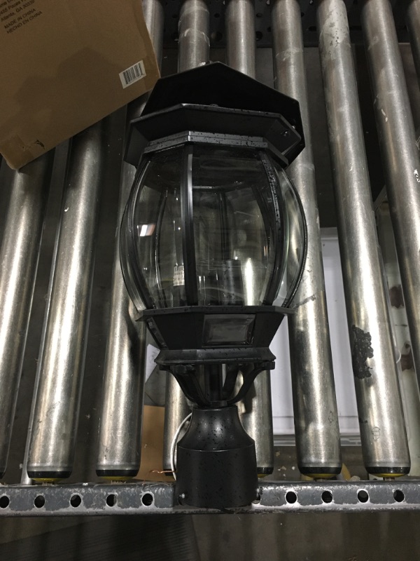 Photo 2 of 1 pc, Crown Hill 27 inch Black Outdoor Pole/Post Lantern