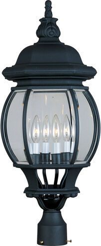 Photo 1 of 1 pc, Crown Hill 27 inch Black Outdoor Pole/Post Lantern