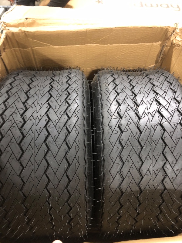 Photo 3 of (2-Pack) 18x8.50-8 Tires - 4ply Durable tubeless Tires for Golf Carts, Traction, Turf Saver Tread, and Fit as Replacement Outdoor Power Equipment Mower Tires 18x8.50-8 Tubeless