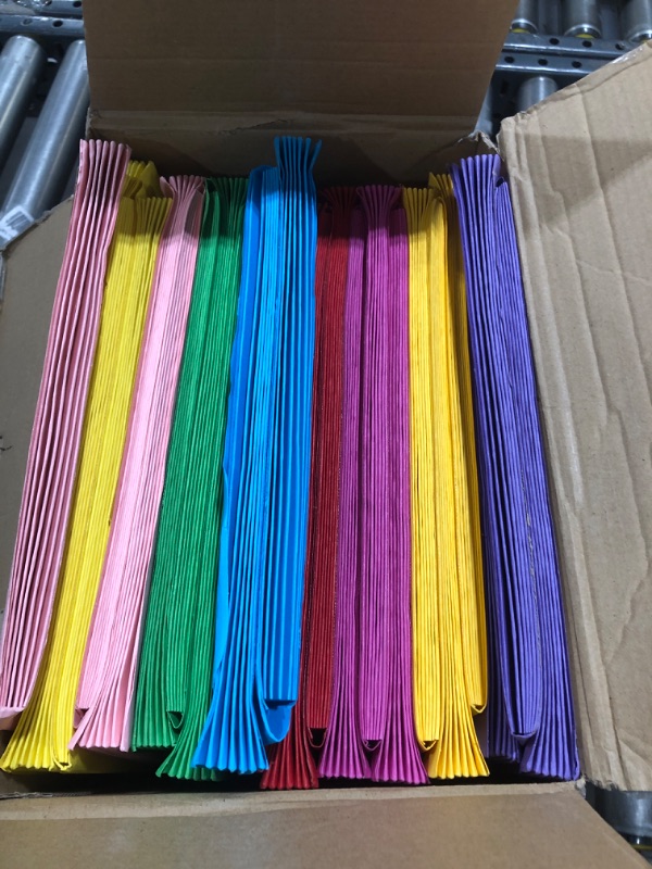 Photo 2 of 24 Pack Colored Expanding File Wallet with Flap and Cord Closure, 3.5" Expansion Letter Size, Colorful File Pocket Assorted Colors for Office School Classroom Supplies