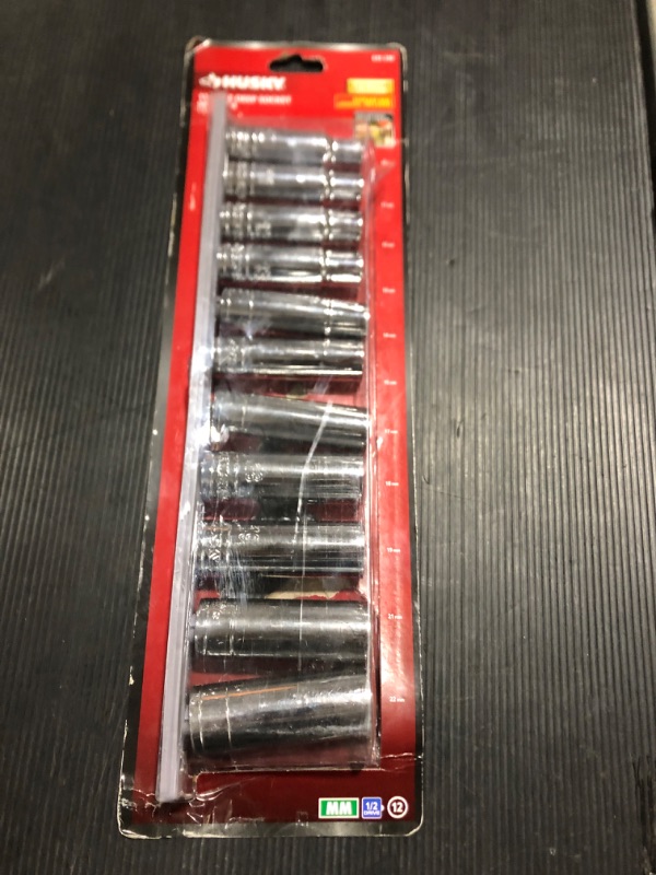 Photo 2 of 1/2 in. Drive Metric Deep Socket Set (11-Piece)