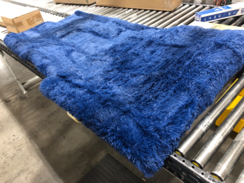 Photo 1 of 106" x 70" area  rug   color blue 