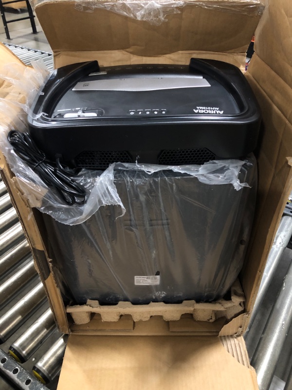 Photo 2 of Aurora AU1210MA Professional Grade High Security 12-Sheet Micro-Cut Paper/ CD and Credit Card/ 60 Minutes Continuous Run Time Shredder