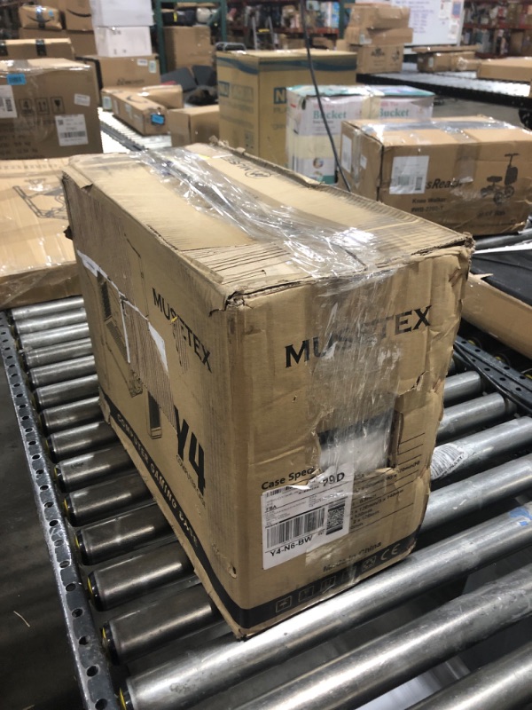 Photo 1 of MUSETEX ATX PC Case Pre-Installed 6Pcs 120mm ARGB Fans, Computer Gaming Cases with Type-C Port and USB 3.0, Mid Tower Case with Mesh Front Panel and Tempered Glass Side Door, Y4