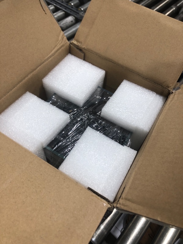 Photo 1 of LANDEN Glass Air Rimless Tanks for Mini Paludarium Miniature Aquatic Wonderland Floating Air Aquarium,W5.9×D5.9×H11.8 in(15x15x30cm) 4mm Thickness Glass Air Tank 1.6Gal W5.9×D5.9×H11.8 in(15x15x30cm)