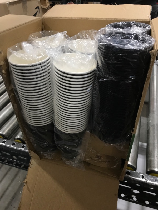 Photo 2 of 100 Pack 16 oz Paper Coffee Cups, Drinking Cups for Cold/Hot 16oz