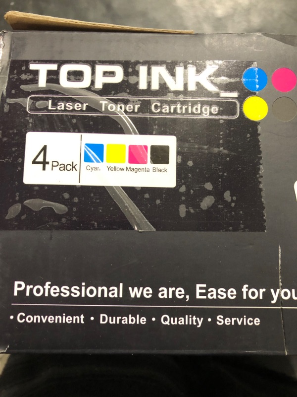 Photo 2 of 201X Toner Cartridge Compatible for HP 201X 201A 4 Pack CF400A CF401A CF402A CF403A High Yield for HP Color Laserjet Pro MFP M277dw M252dw M277n M277c6 (Black, Cyan, Magenta, Yellow)
