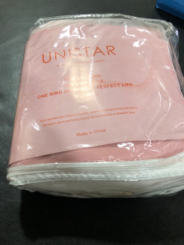 Photo 2 of Unistar 2 Panels Stars Blackout Curtains for Bedroom Girls Kids Baby Window Decoration Double Layer Star Cut Out Aesthetic Living Room Decor Wall Home Curtain,W52 x L63 Inches,Pink W52 * H63 2panels?double-layer,pink