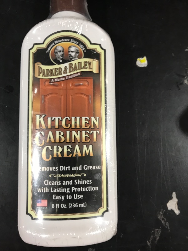 Photo 2 of PARKER & BAILEY KITCHEN CABINET CREAM - Multisurface Wood Cleaner And Polish Furniture Quick Shine Restorer Protector Surface, House Cleaning Supplies Home Improvement 8oz 8 Fl Oz (Pack of 1)