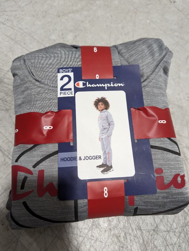 Photo 1 of Champion Boys' Heavyweight Active Sweater & Pant Set / Gray / 8