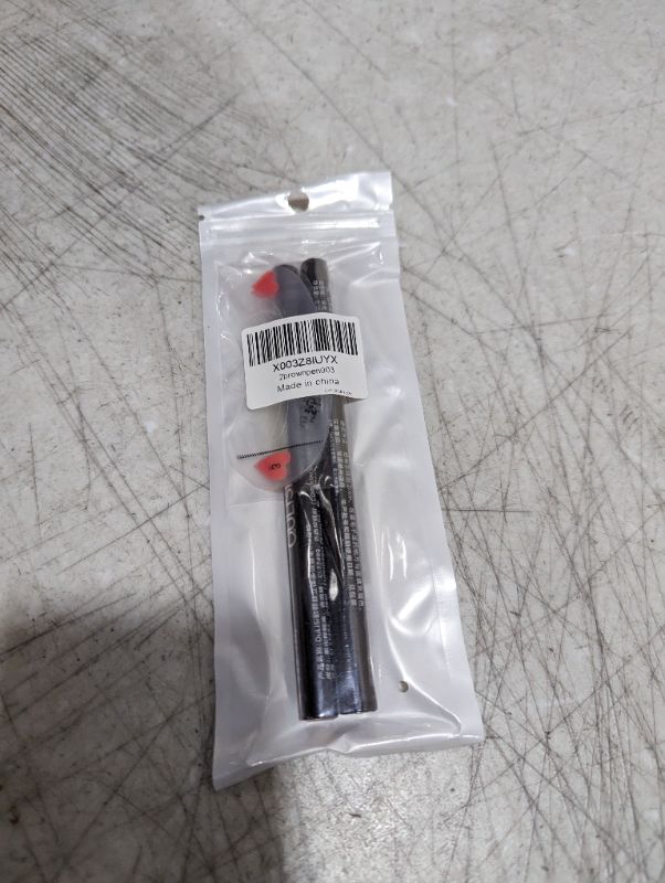 Photo 2 of 2 pack dark brown eyebrow pencil with 1 pack eyebrow tool,#brownpen003