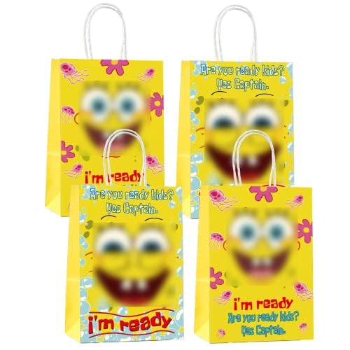 Photo 1 of 24pcs Cartoon Party Decorations Paper Gift Bags, Candy Bags, Party Goodie Bags, Birthday Decoration Party Supplies Bags, Party Favor for Kids