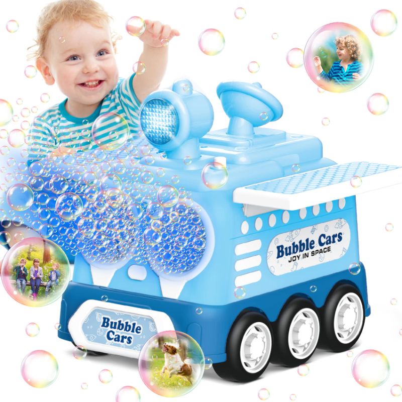 Photo 1 of Bubble Machine Car Toys for Toddlers: Outdoor Toys for Toddlers 1-3| 20000+ Bubbles Per Minute Bubble Machine Blaster for Kids| Birthday Gift for Boys & Girls, Perfect for Party Favors Christmas