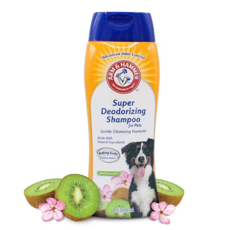 Photo 1 of 2 Pack Arm & Hammer Super Deodorizing Shampoo for Dogs - Odor Eliminating, Best Dog Shampoo for Smelly Dogs & Puppies - Kiwi Blossom Scent - Arm and Hammer Dog Shampoo 20 Fl Oz - 1 Pack