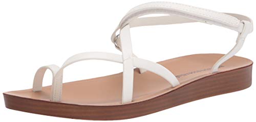 Photo 1 of Amazon Essentials Women's Strappy Footbed Sandal, White, 9.5
