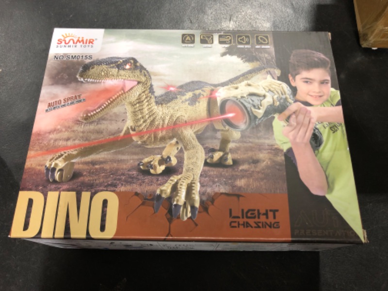 Photo 2 of Chridark Remote Control Dinosaur Toys for Kids Age 3 4 5 6 7 8 Years Old, Dinosaurs for Boys Age 4-7, Dinosaur Remote Control Toy, Dinosaur Robot for Kids 3-5, Robot Dinosaur Toys for Kids 5-7 