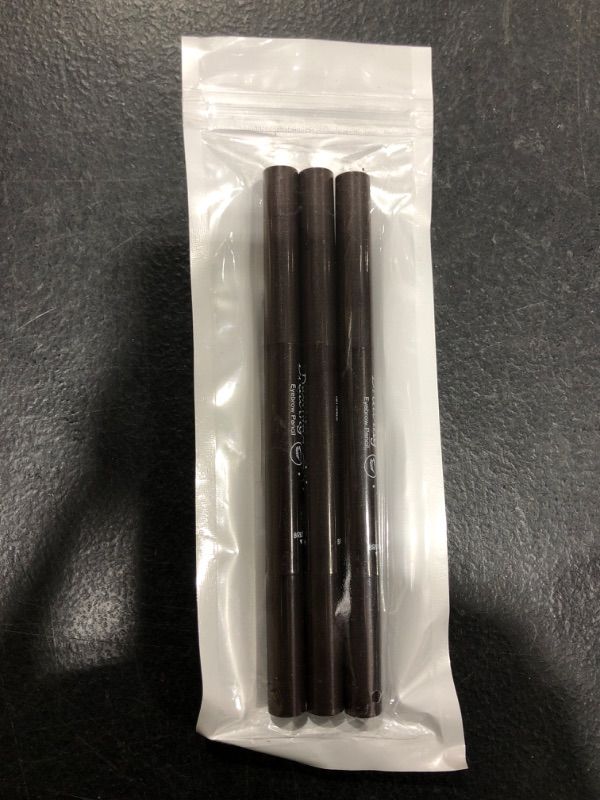Photo 2 of 3 Classic Eyebrow Pencils,Long Lasting, Waterproof, Double-headed Automatic Rotating Eyebrow Pencil,[3-in-1]Eyebrow Pencil *3;Dark Brown #-0907031 