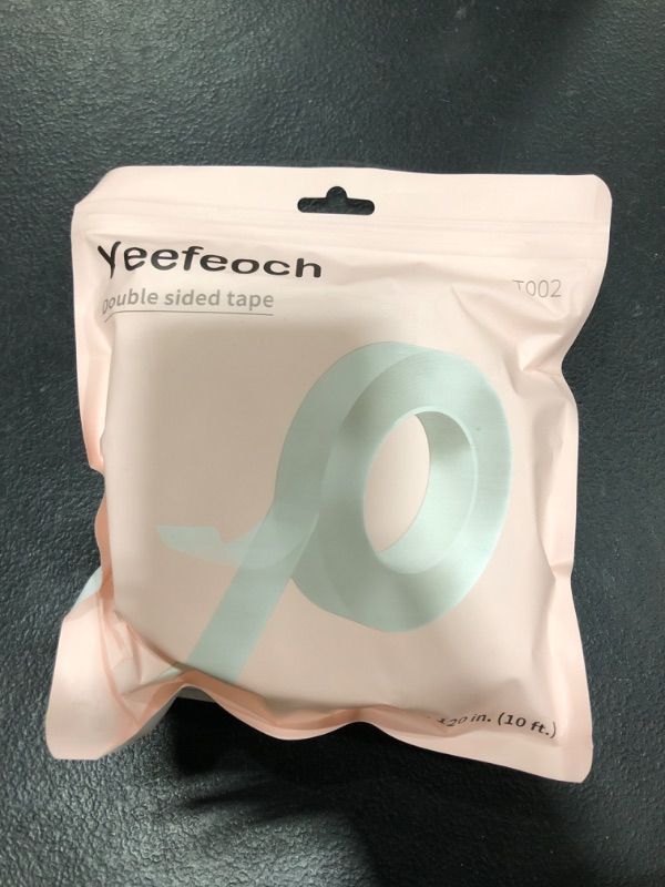 Photo 1 of Yeefeoch Double Sided Tape Heavy Duty, Adhesive mounting Picture Hanging Strips Adhesive DIY Nano Tape for Wall Heavy Tape, T002 ?Double Sided Tape Heavy Duty (M, 0.07 in*1.18 in*10 Feet)