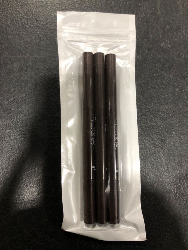 Photo 2 of 3 Classic Eyebrow Pencils,Long Lasting, Waterproof, Double-headed Automatic Rotating Eyebrow Pencil,[3-in-1]Eyebrow Pencil *3;Light Brown #-0907037
