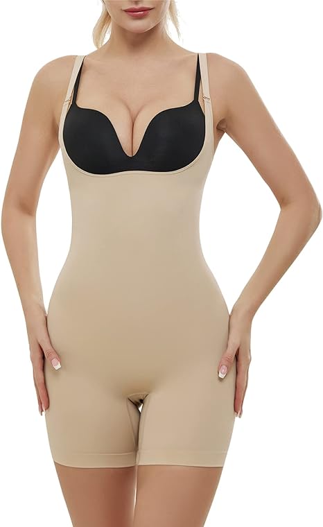 Photo 1 of AMRIY Shapewear for Women Tummy Control Seamless body shaper Butt Lifting Bodysuit ---large