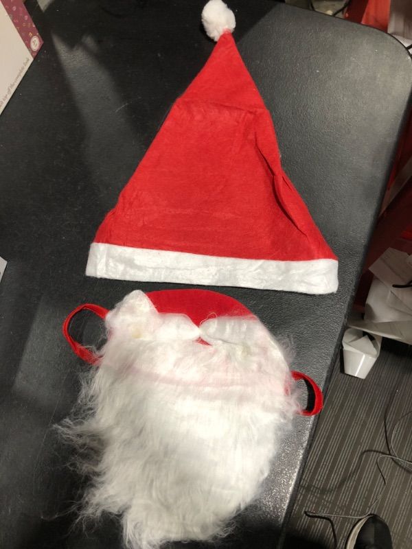 Photo 1 of 12 PIECE SANTA HAT AND BEARD