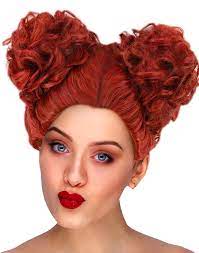 Photo 1 of Luvfamday Short Ginger Wig Curly Buns Short Red Brown Fluffy Wig Witch Cosplay Costume Wigs Party Favors Women Men