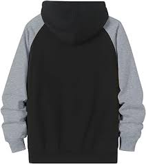 Photo 1 of JMIERR Men's Color Block Pullover Fleece Hoodies Casual Long Sleeve Drawstring Hooded Sweatshirts SIZE L 