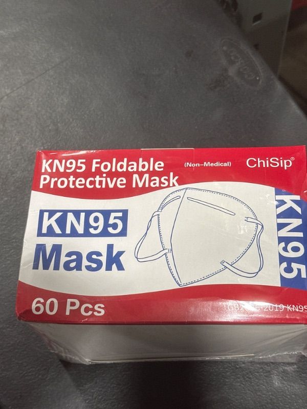 Photo 2 of ChiSip KN95 Face Mask 60 Pcs, 5 Layer Cup Dust Safety Masks, Breathable Protection Masks Against PM2.5 Dust for Men, Women Black
