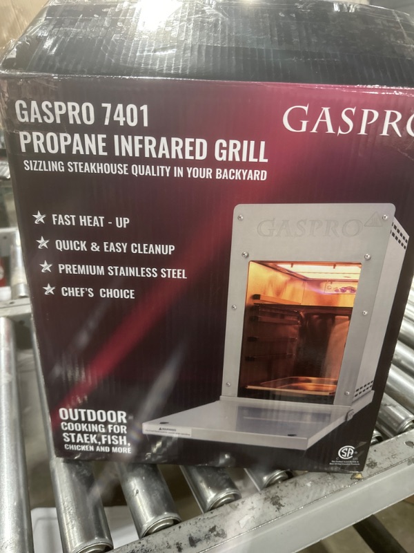 Photo 3 of GASPRO 1500? Quick Cooking Propane Infrared Steak Grill with Foldable Dustproof Panel, 304 Stainless Steel