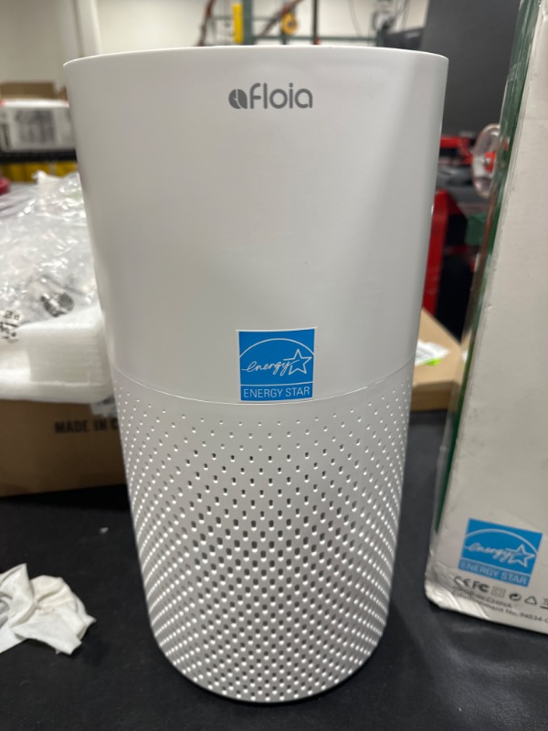 Photo 2 of Afloia Air Purifiers for Home Large Room Up to 1076 Ft², H13 True HEPA Air Purifiers for Bedroom 22 dB, Air Cleaners Dust Remover for Pet Mold Pollen, Odor Smoke Eliminator, Kilo White, 7 Color Light