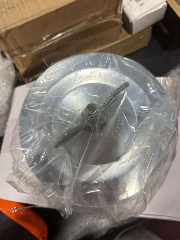 Photo 1 of Steel Mechanical Test Plug, Sturdy Sewer Cleanout Cap with Galvanized Screw and Wing Nut Fit for Most Pipe Sink Pool (1 Pcs,6 Inch) 1 6 Inch