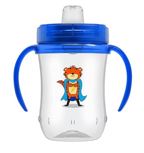 Photo 1 of Dr. Brown's Milestones Soft Spout Sippy Cup with Handles - Blue - 9oz - 6m+ (Pack of 5) 9 oz, Blue