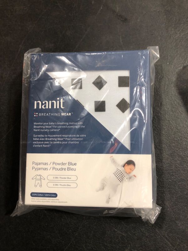 Photo 2 of  Nanit Breathing Wear 100% Cotton Infant Pajamas - 6-9 months - Powder Blue